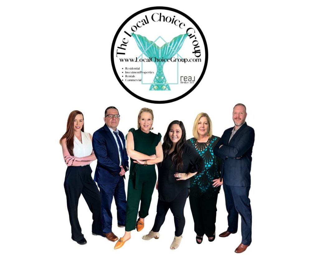 Local Choice Group Team Photo with Logo Above Them